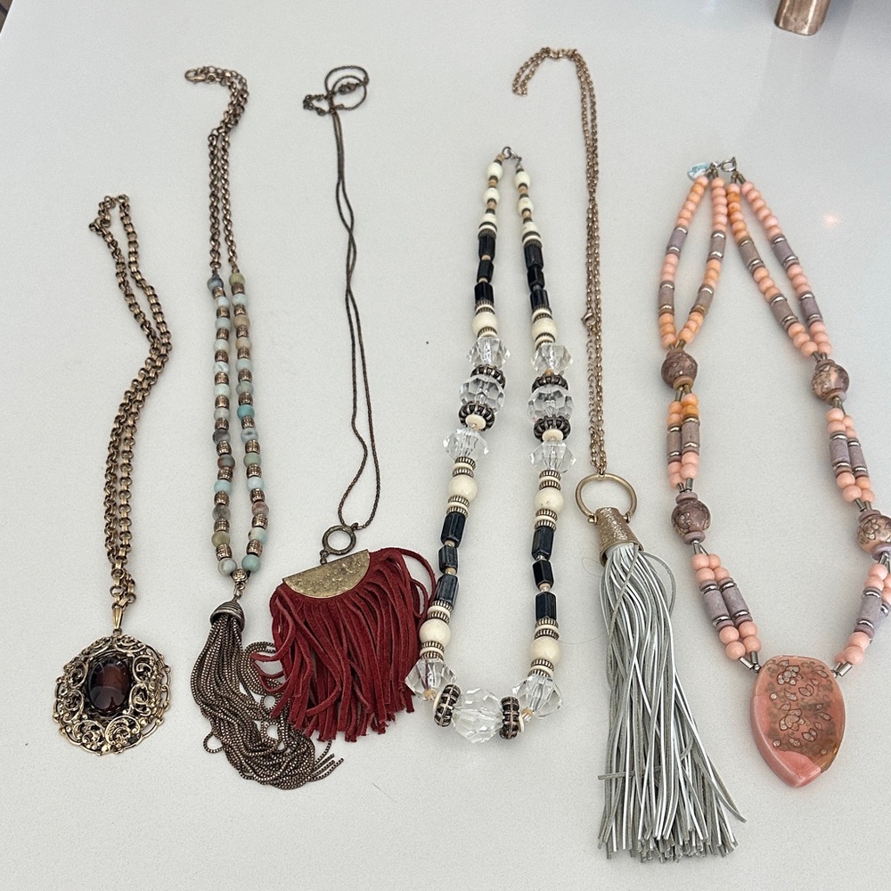 Elegant Multi-Color Necklace Set